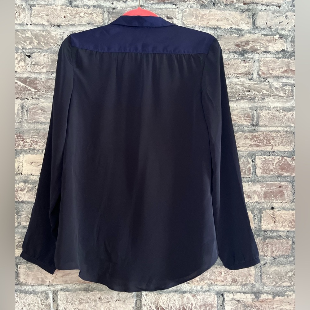 American Eagle Outfitters Dark Blue/Almostblack Button-Up Shirt NWTsmoke/petfree - Picture 4 of 6